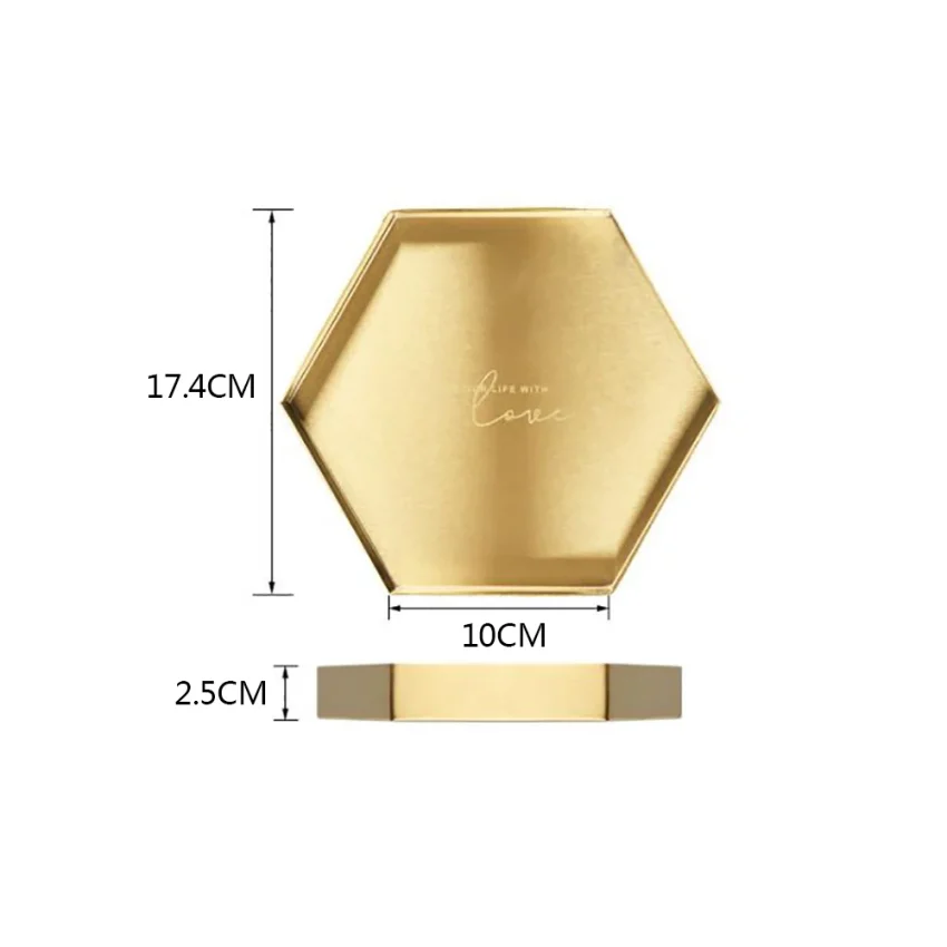 Kf Sc94c3af8ac42457b85f1a8a8af7b52adw Gold Geometry Stainless Steel Storage Tray Nordic Storage Tray Cosmetic Box Gold Tray Tray Decoration On