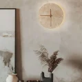 Kf S91d243b3f7a44481a5059842da78d78ch Vintage Round Shape Natural Stone Clock Art Decoration Wall Lamp Interior Wall Lights Bedroom Decor Led