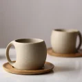 Kf Sc28a6c6a235845a3aa65e7645e0593a1k Ceramic Coffee Cups And Saucers Simple Water Cup 220ml Breakfast Milk Oat Drink Mug Exquisite Afternoon