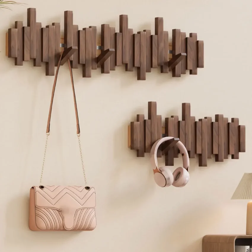 Kf S9c586227ecb947e6882cfe29501fd075i Wooden Piano Wall Hanging Keys Clothes Hook Coat Rack Behind Door Multifunctional Over The Door Hat