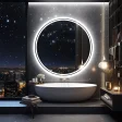 Kf Seddc2cdb60704ef586f63788b3a5cfd16 Bathroom Mirror With Led Lights Circle Backlit Illuminated Wall Mounted Lighted Mirror Anti Fog 3 Colors