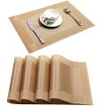 Kf Sc1e28893ad674ee68c1487683695fcfde 6pcs Table Mat Insulation Mat Placemat Diy Cut Leave In Waterproof Placemat Western Restaurant Simple And