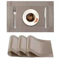 Kf S3a3bbbe93ad347e3a2b0e1be5ec27f74i 6pcs Table Mat Insulation Mat Placemat Diy Cut Leave In Waterproof Placemat Western Restaurant Simple And