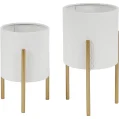 Kf Sbbfae2b72de4471ab44c54401bd16624m Planters For Indoor Plants Set Of 2 Indoor Plant Pots White Planter With Gold Metal Stand