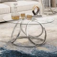 Kf Sb32920c72de14cba817acc4f02f013b1r Round Coffee Table Modern Silver Coffee Table Living Room Table With Ring Shaped Frames Glass Coffee