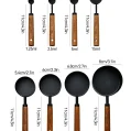 Kf S34f39d3121ad4ba68c43d4be5666acf33 4 8pcs Wooden Handle Stainless Steel Measuring Cups Spoons Baking Tools Coffee Measuring Spoon Set Bartending