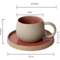 Kf S9a44453067014fb09d257378af1d5e03i Ceramic Mug Set Simple Creative Water Cup Office Afternoon Tea Stoneware Japanese Style Drinkware Sending Valentine