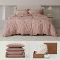 Kf S382df61eb7bb4ba6b27273c6f47e9927n Cotton Tencel Duvet Cover Set Luxe Duvet Cover Soft Textured Bedding Set Eucalyptus Lyocell Perfect For