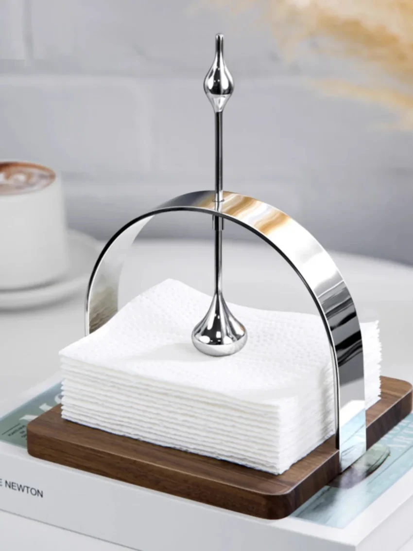 Kf Sdeb6cd01b4244a3d9ad847ca793854538 Walnut Wood Base Napkin Holder Tissue Case Tissue Boxes For Home Decoration Hotel Restaurant Light Luxury