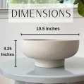 Kf Sb895942e22174131ab7e3790dee41439d Concrete Fruit Bowl For Kitchen Counter Large Decorative Bowl For Home Decor Modern Pedestal Bowl