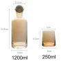 Kf Sac912a081bb94db380338335b3ddcbb1l 1 2l Glass Water Bottle Cup Set 250ml Water Cup Wooden Lid Glass Carafe Home Office