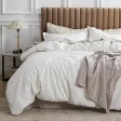 Kf S7584a4d0281144a2a4bd4edb00d006e6f 100 Cotton Waffle Weave Coconut White Duvet Cover Queen Size Soft And Breathable Queen Duvet Cover