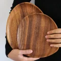 Kf S583f6d2ed46f4ce481b0f256a62ce578n Solid Wood Dinner Plates Irregular Oval Serving Tray Fruit Dishes Dry Fruit Sushi Tea Tray Bread