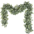 Kf Se63ae2f759e44d3880b8bede35b73e14c 2pcs 1pc 6 Artificial Eucalyptus Garland Faux Greenery Eucalyptus Leaves Vines For Wedding Backdrop Arch Home