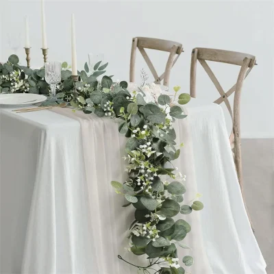 Kf Sb8a353bd70f5428eaf395c2c32a4336dh 2pcs 1pc 6 Artificial Eucalyptus Garland Faux Greenery Eucalyptus Leaves Vines For Wedding Backdrop Arch Home