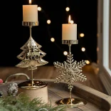 Kf S7c6caf5dd270421b8eb00154134ac94b3 Christmas Golden Wrought Iron Candlestick Star Elk Christmas Tree Candle Holder Merry Christmas New Year Table