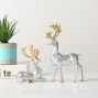 Kf Sd3ed4ae61fe84f928529c227212a8607q Resin Geometric Elk Sculpture Standing Gold Deer Statues Festival Reindeer Home Decor Living Room Tv Cabinet