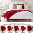 Kf S21597800fc3549eca37886df5a753562m Inyahome Christmas Decor Red Throw Blanket With Fringe Geometric Bed Burgundy Throw Winter Decorative Large Throw