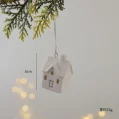 Kf S562619e0f99f4411af77a2749b66258an Nordic Ceramics Christmas Decorative Crafts Ceramic Mini Snow House Pendant Christmas House Christmas Gift Small Gift