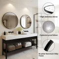 Kf Sfb502e0ea38e4dd09b9e0a8f0a7494cbp Black Round Mirror Round Mirror 24 Inch Black Circle Mirror Metal Frame Round Wall Mounted Mirrors